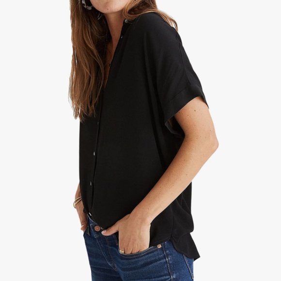 COPY - MADEWELL Central Drapey Shirt (M) - Picture 3 of 7